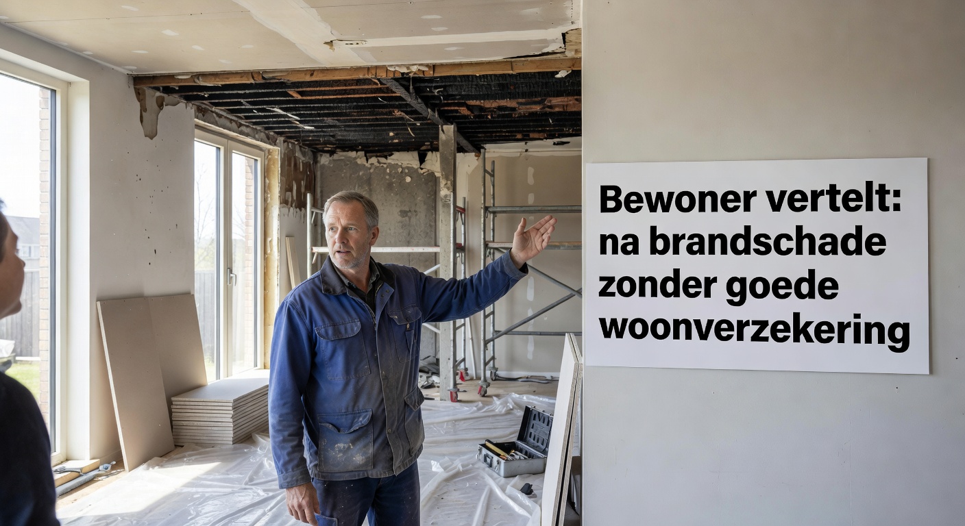 Bewoner vertelt: na brandschade zonder goede woonverzekering