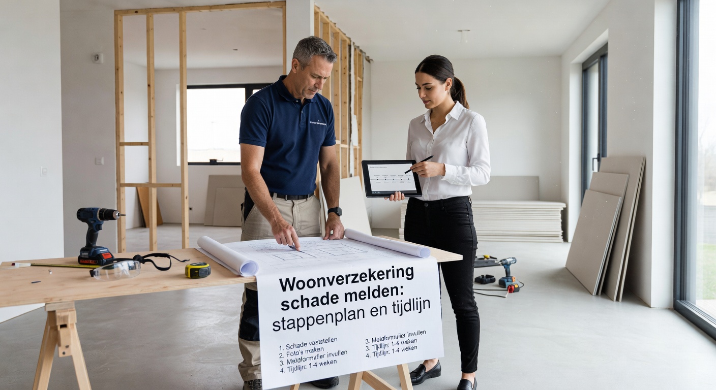 Woonverzekering schade melden: stappenplan en tijdlijn
