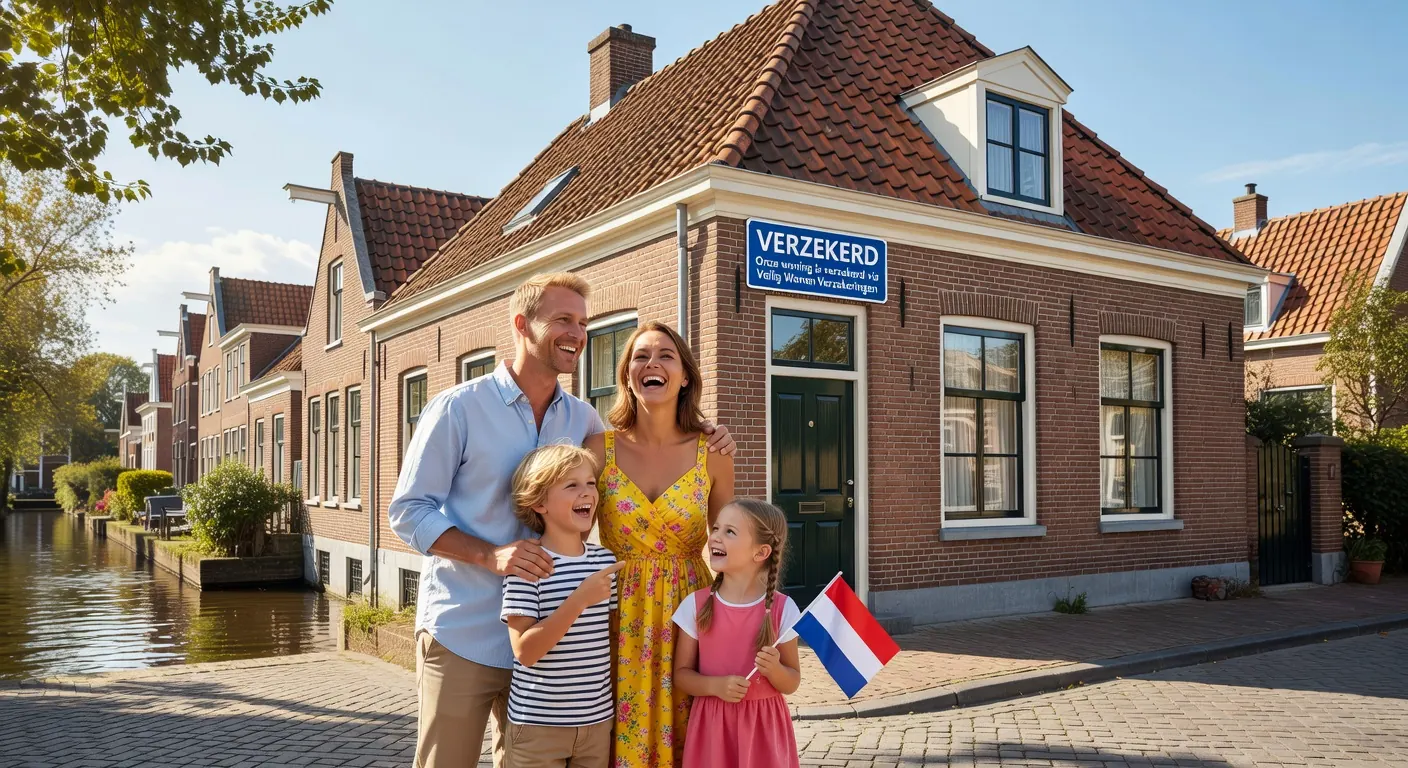 Nieuwbouwhuis met verzekeringsdekking voor brand en diefstal